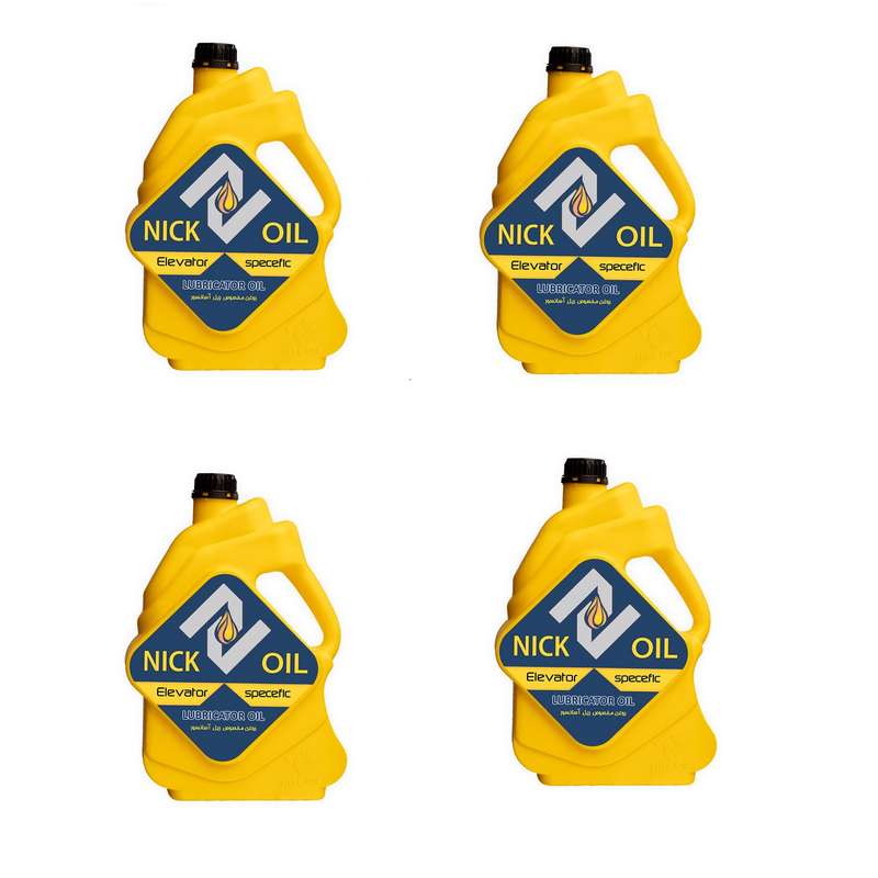 روغن ریل آسانسور نیک اویل مدل مخصوص حجم 1 لیتر بسته 4 عددی روغن ریل آسانسور نیک اویل مدل مخصوص حجم 1 لیتر بسته 4 عددی