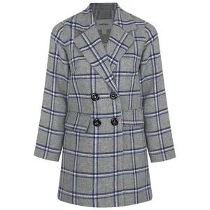 پالتو زنانه مدل TARS401 رنگ طوسی