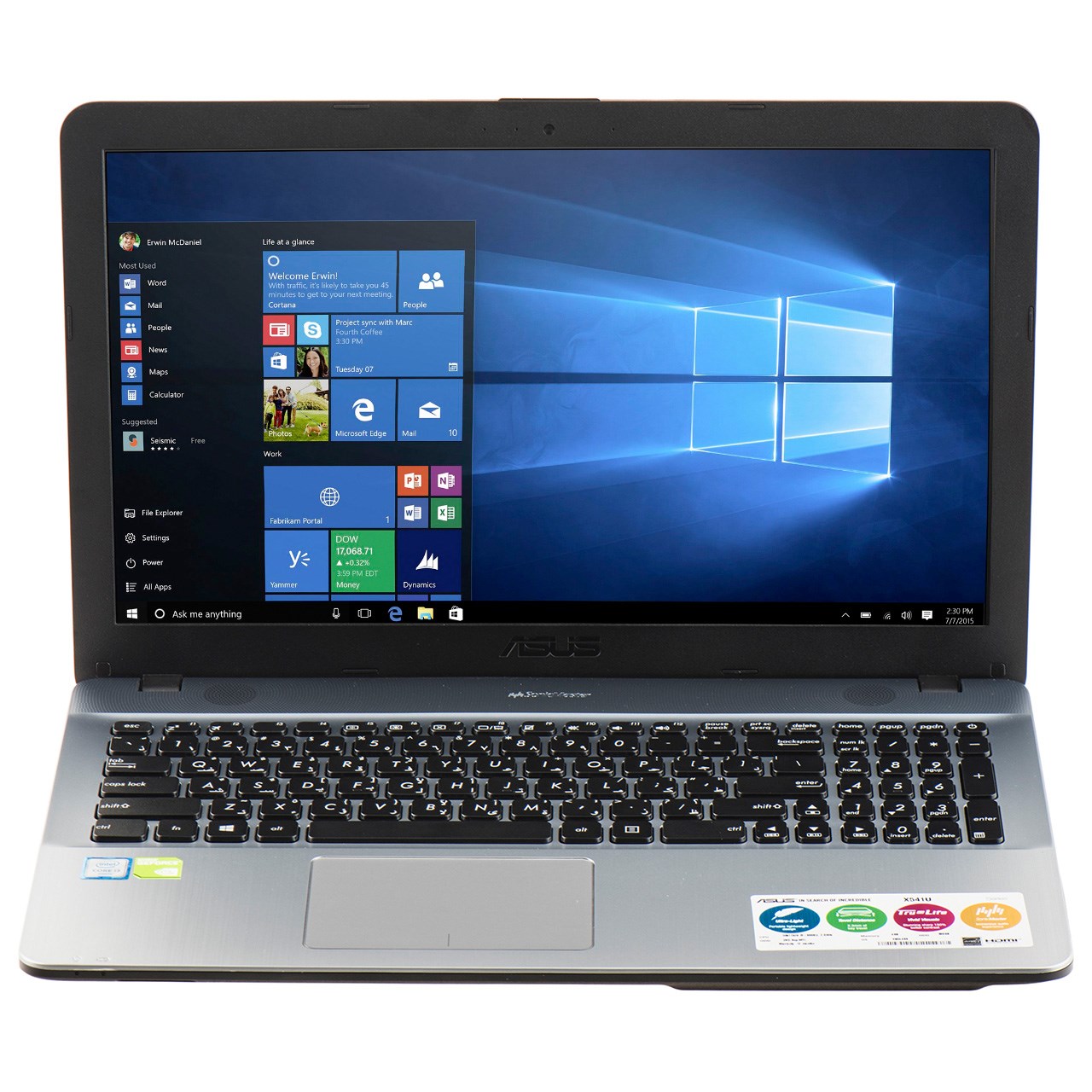 لپ تاپ 15 اینچی ایسوس مدل VivoBook X541NA - E