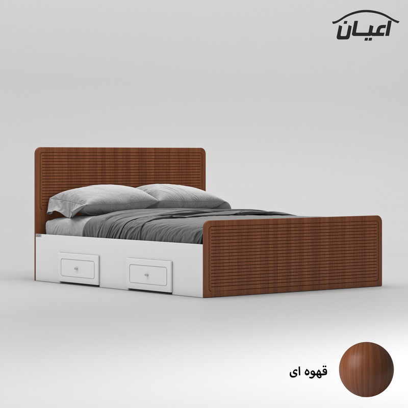 تخت خواب دو نفره اعیان مدل FH812 سایز 160x200 سانتی متر