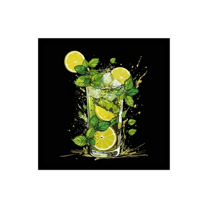 تابلو نوری بکلیت طرح کافی شاپ و نوشیدنی لیموناد مدل B-MID-15848