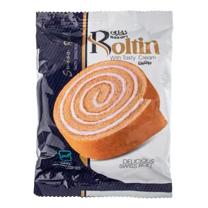 رولتین کیک با کرم شیری نظری - 65 گرم