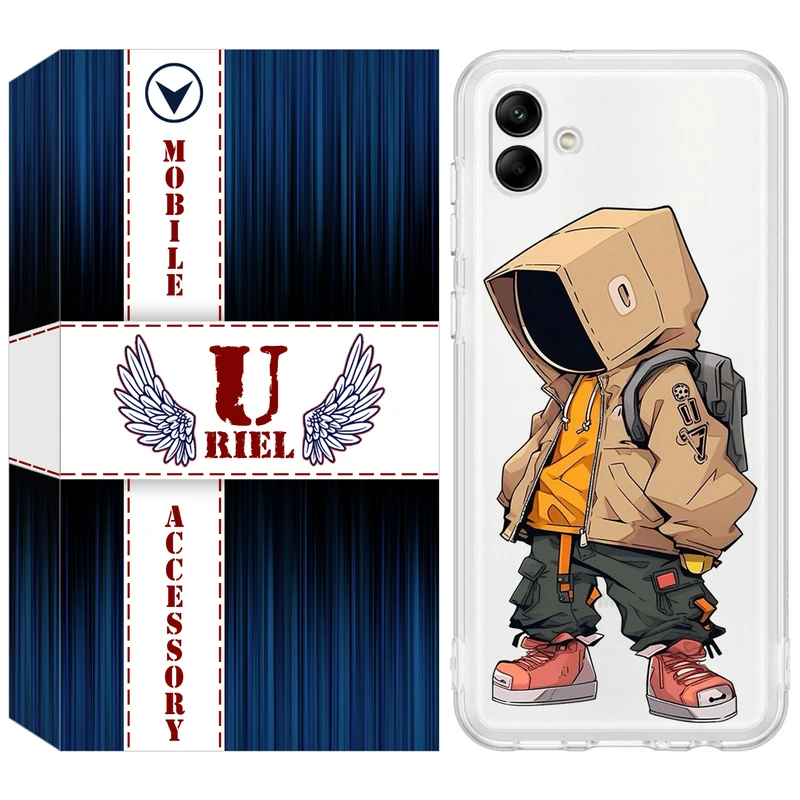 کاور یوریل مدل Clear کد 39 طرح پسر مناسب برای گوشی موبایل سامسونگ Galaxy A04e