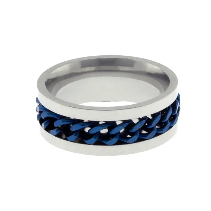 انگشتر برانت مدل استیل اسپینر دار