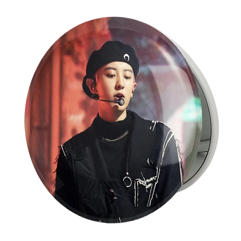 آینه جیبی خندالو طرح چانیول گروه اکسو EXO مدل تاشو کد 16831 