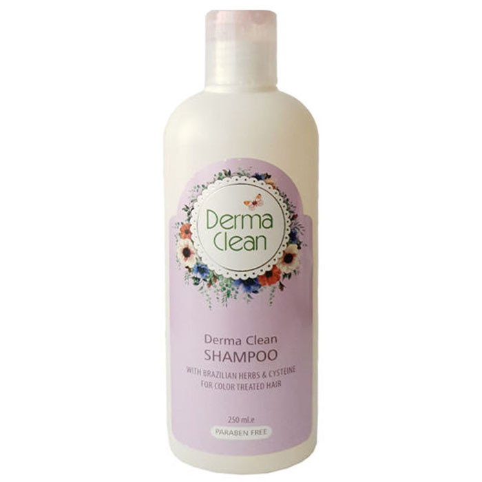 شامپو مو درماکلین مدل INDIAN HERBS & CYSTEINE حجم 250 میلی لیتر