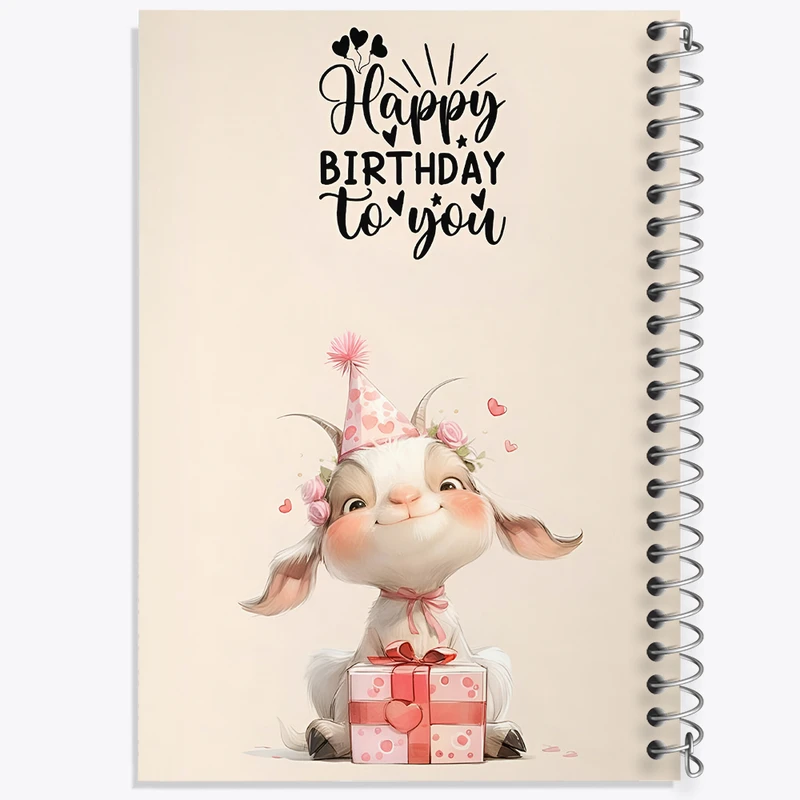 دفتر نقاشی 50 برگ خندالو طرح تولدت مبارک کد F5835