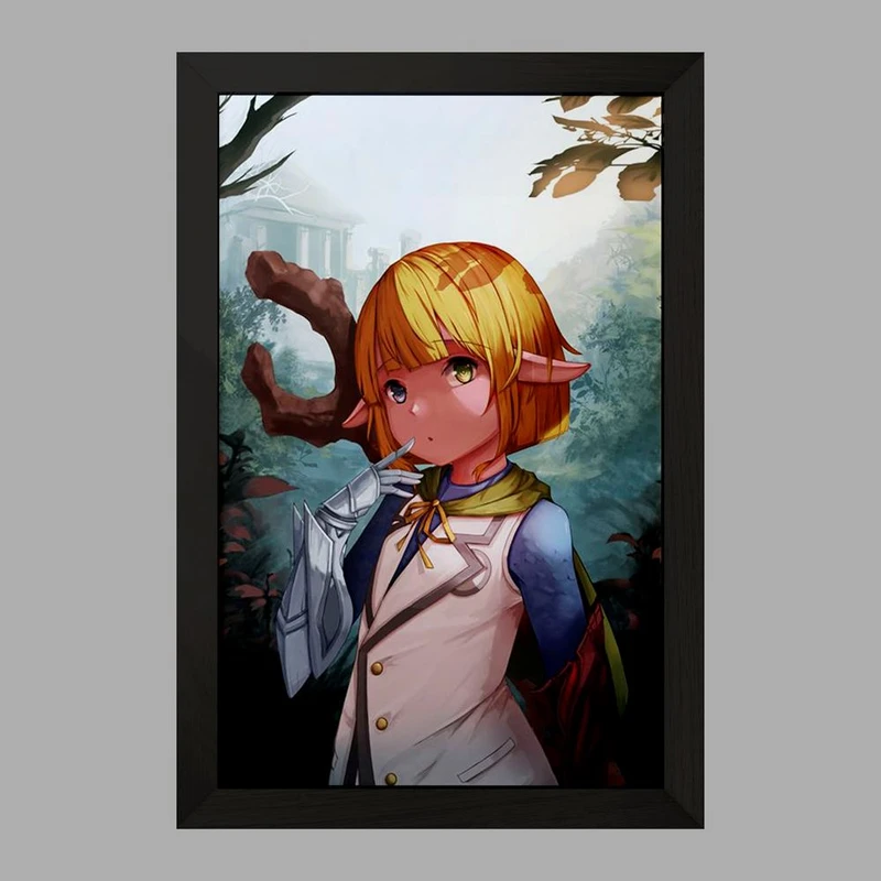 تابلو خندالو مدل بلو انیمه اورلرد Overlord  کد 18338