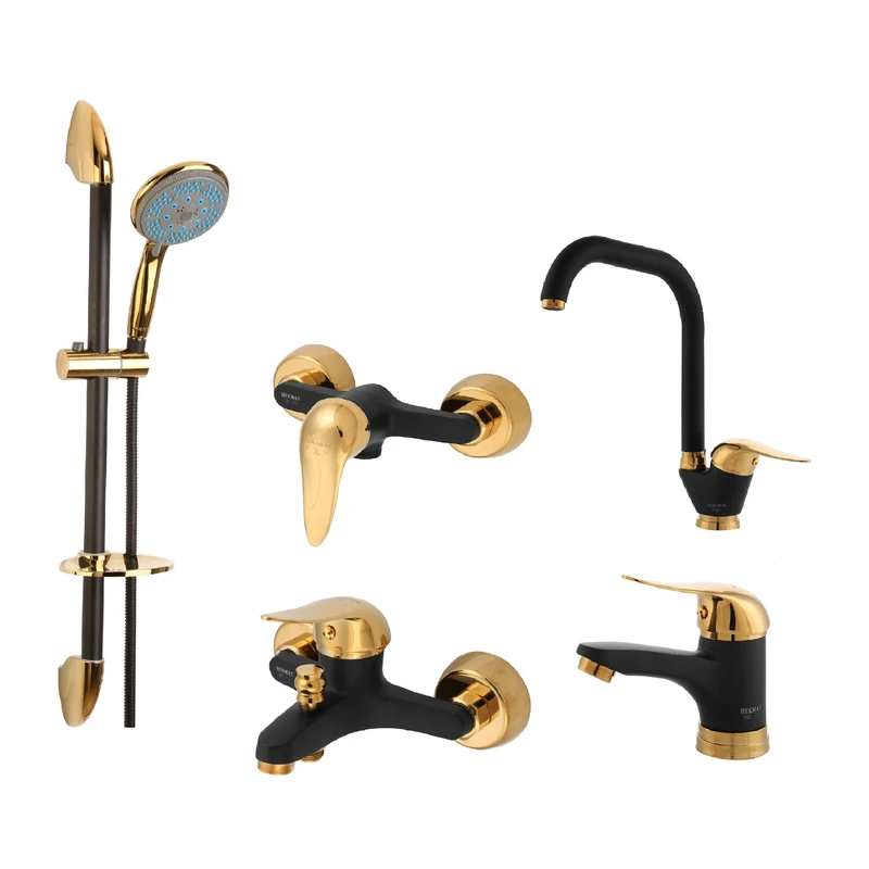 ست شیرآلات حکمت نشان مدل لیندا MT2 مجموعه 5 عددی