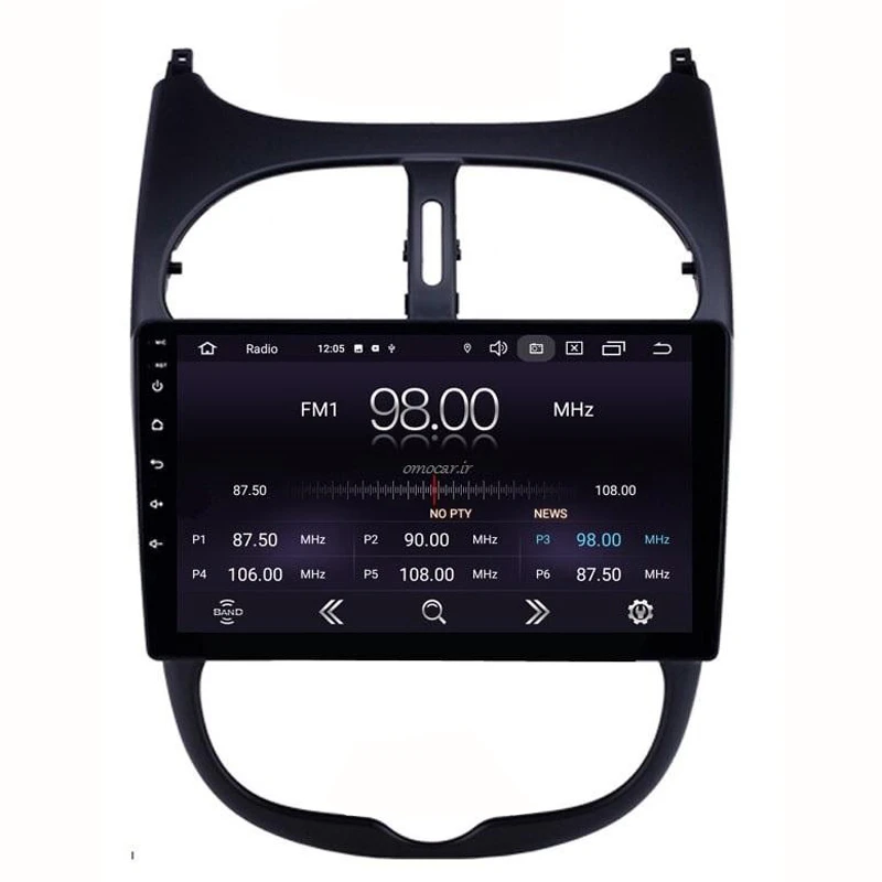 پخش کننده تصویری خودرو مدل Mebar مناسب برای پژو 206