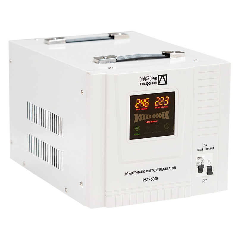 استالابزر سرو موتوری پیمان گزاران مدل PST-5000  ظرفیت 5000 ولت آمپر