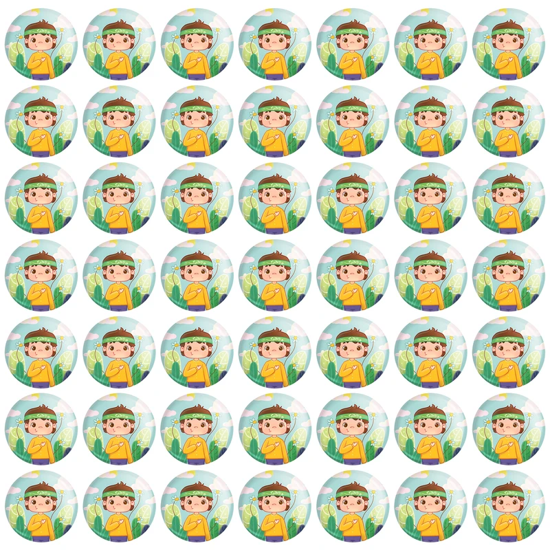  مگنت خندالو طرح کودکانه میلاد امام زمان نیمه شعبان کد 25520 بسته 49 عددی