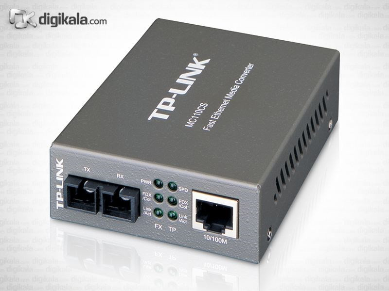 مبدل فیبر گیگابیتی و تک حاته تی پی-لینک MC110CS