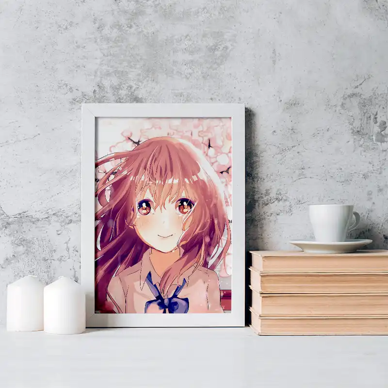 تابلو خندالو مدل شوکو نیشیمیا انیمه سایلنت ویس کد 15777