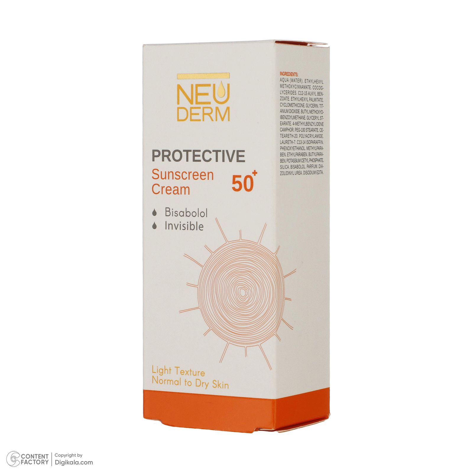 کرم ضد آفتاب بدون رنگ نئودرم SPF 50 مدل Highly Protective ‌مناسب پوست های نرمال تا خشک حجم 50 میلی‌لیتر -  - 4