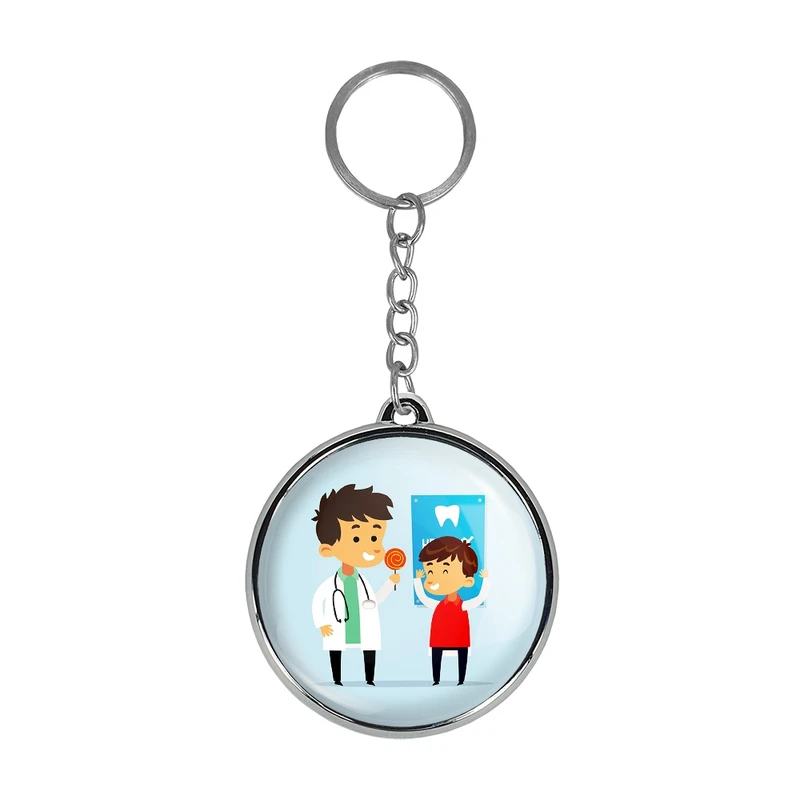 جاکلیدی خندالو طرح پزشک و پرستار کودکانه مدل دوطرفه کد 3650836509