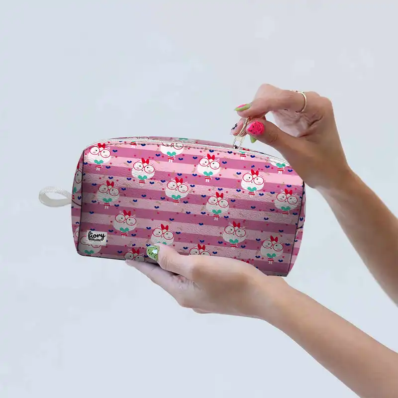 کیف لوازم آرایش زنانه مستر راد طرح بیوتی به همراه کیف پد و کیف پول کد fiory 2287 مجموعه 3 عددی