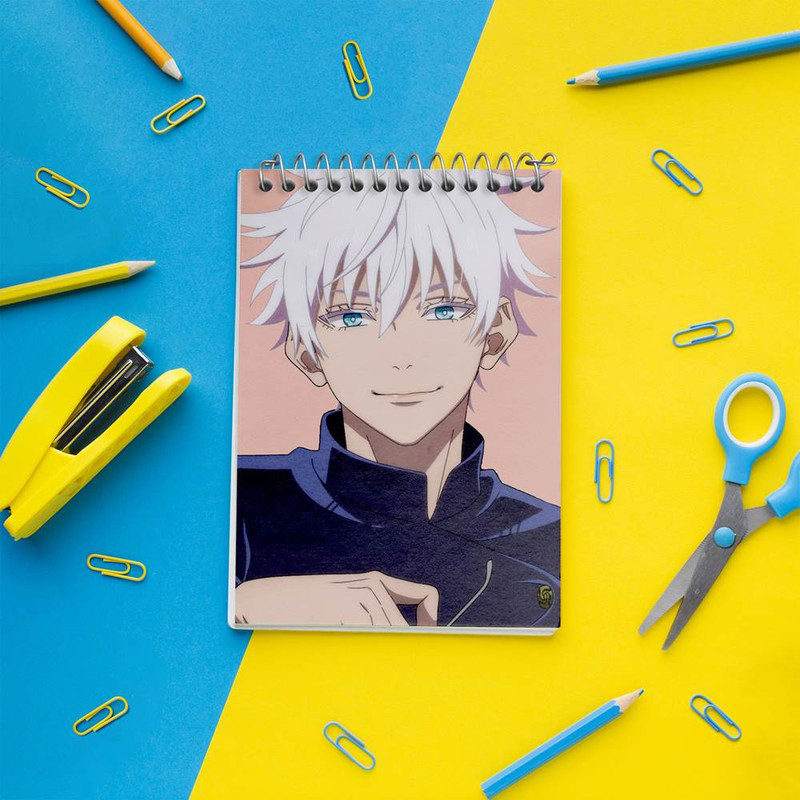 دفتر یادداشت 50 برگ خندالو مدل گوجو ساتورو انیمه جوجوتسو کایزن Jujutsu Kaisen کد 30175