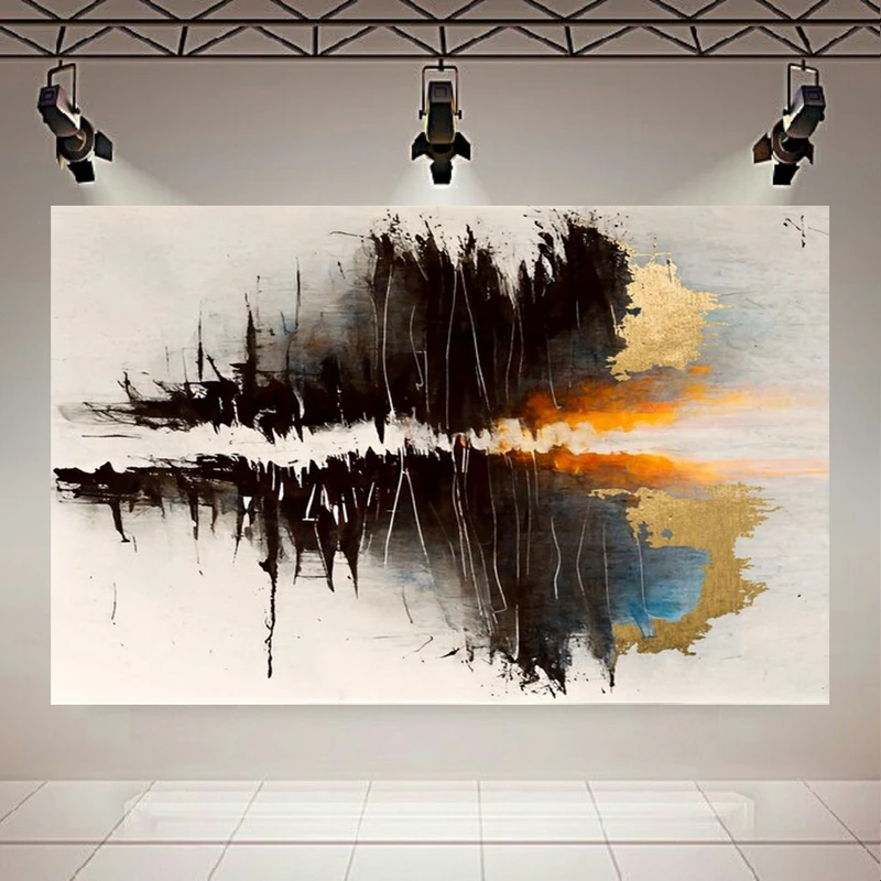 پوستر طرح جلوه های طلایی مدل انعکاس نور کد PD20677