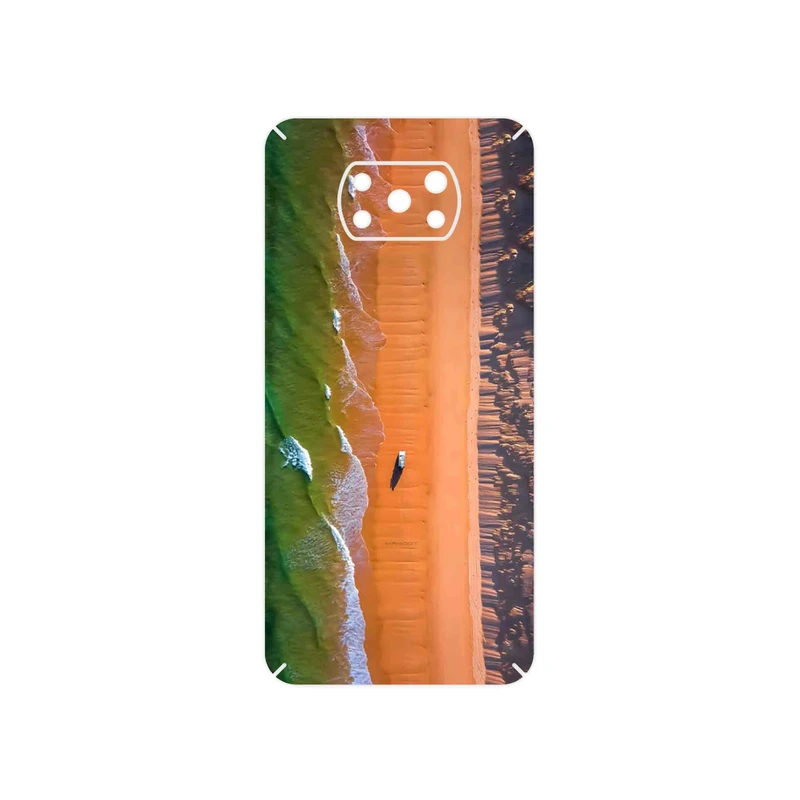 برچسب پوششی ماهوت مدل Beach and Green Sea مناسب برای گوشی موبایل شیائومی Poco X3 Pro