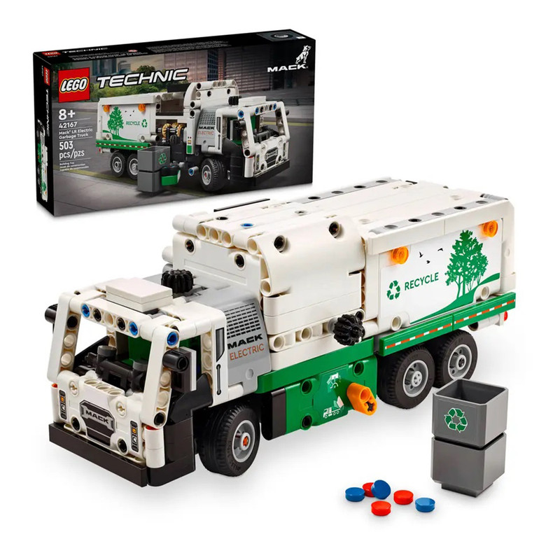 لگو سری Mack LR Electric Müllwagen کد 42167