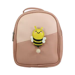کوله پشتی بچگانه مدل چرم طرح زنبور