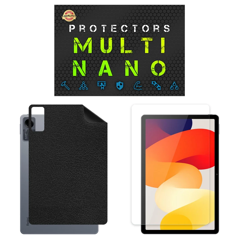 محافظ صفحه نمایش شفاف مولتی نانو مدل X-SFL مناسب برای تبلت شیائومی Redmi Pad SE 11 inch 2024 به همراه برچسب پوششی پشت