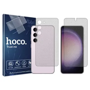 Hoco matte screen protector HyMTT model suitable for Samsung Galaxy S 23 mobile phone along with the back of the phone