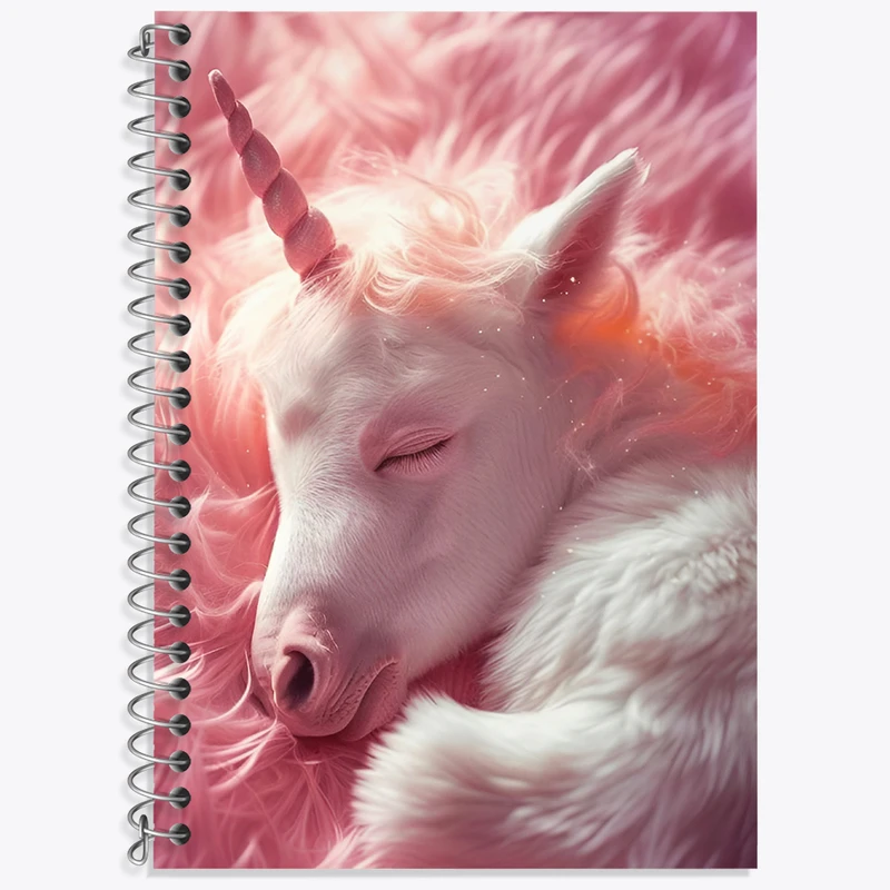 دفتر نت موسیقی 50 برگ خندالو طرح اسب تک شاخ کد N3057