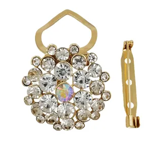 ست گیره روسری و سنجاق سینه زنانه کد ja300