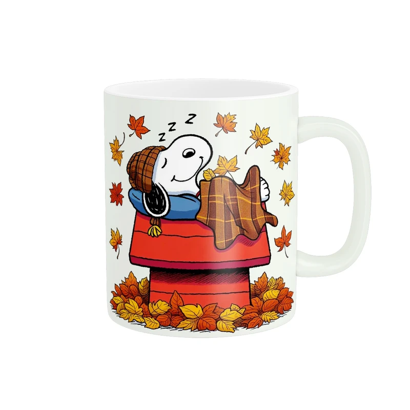 ماگ پادآفرین مدل پاییز طرح انیمیشن اسنوپی کد PM381