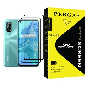 Waily Nice Pergas Glass MIX002 Screen Protector For Realme V5 5G Pack Of 2
