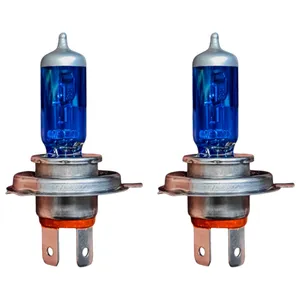لامپ نور پایین و نور بالا چراغ جلو تک حالته بست یدک مدل یخی پایه H4 مناسب برای دوو ماتیز بسته ۲ عددی 