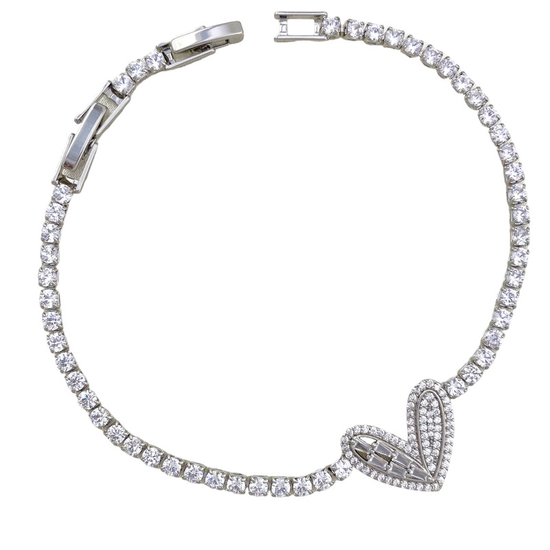 دستبند زنانه ژوپینگ مدل جواهری قلب تنیسی کد B4346