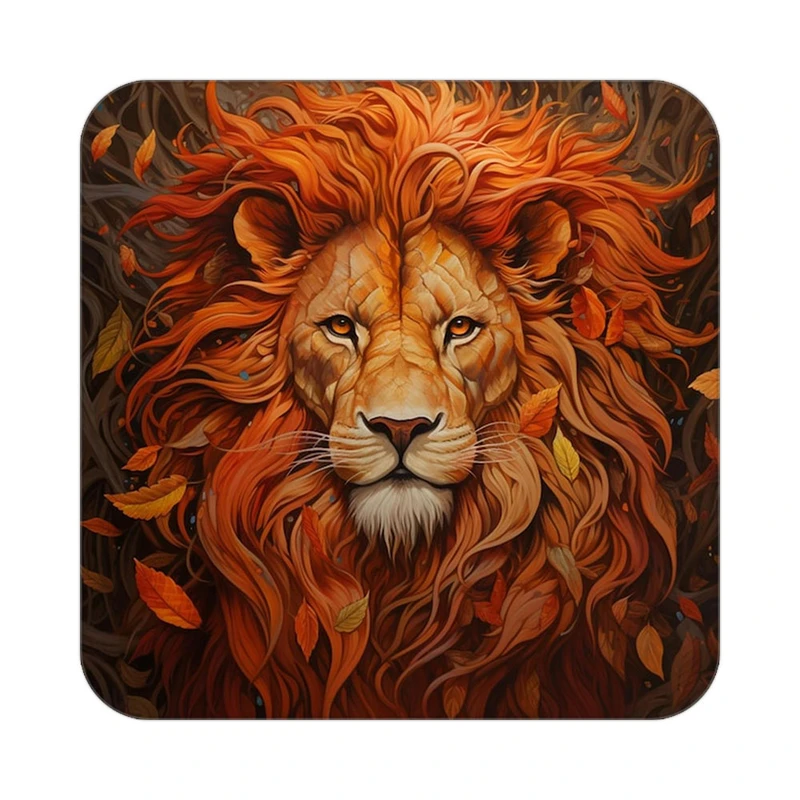 زیر لیوانی کاکتی طرح شیر مدل mp23564