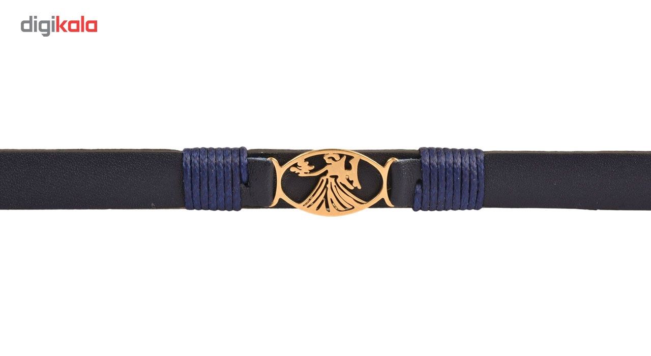 دستبند زنانه کهن چرم طرح تولد شهریور مدل BR41-11 -  - 9