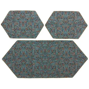 ست 3 تکه رومیزی ترمه کد TRSETE59