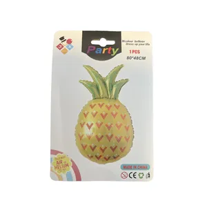 بادکنک فویلی جینسین مدل میوه طرح آناناس کد pineapple01
