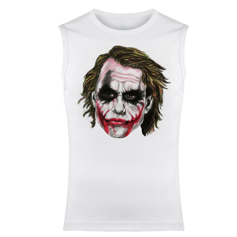 تاپ مردانه مدل JOKER کد 77 رنگ سفید 