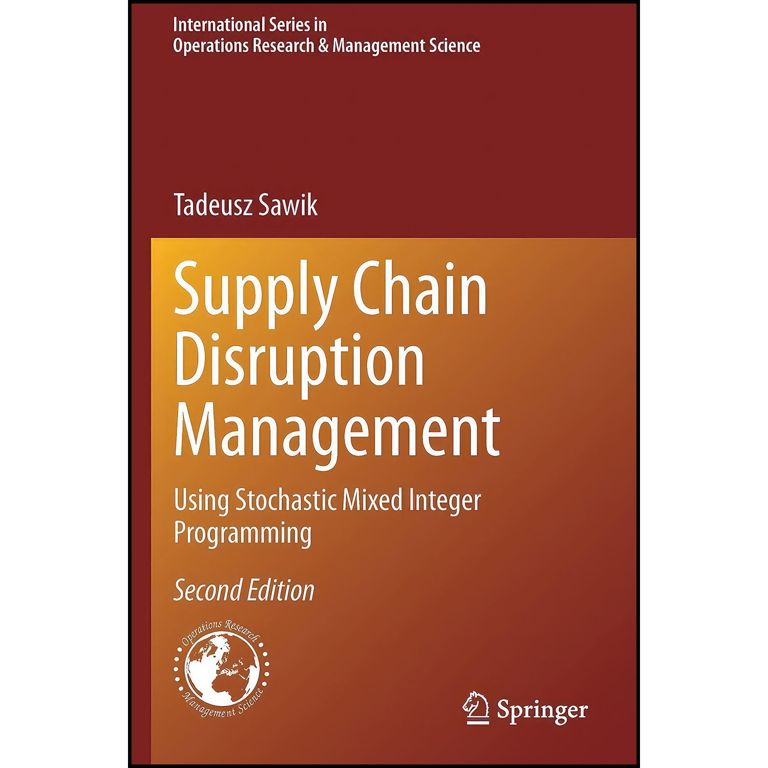 کتاب Supply Chain Disruption Management اثر Tadeusz Sawik انتشارات Springer