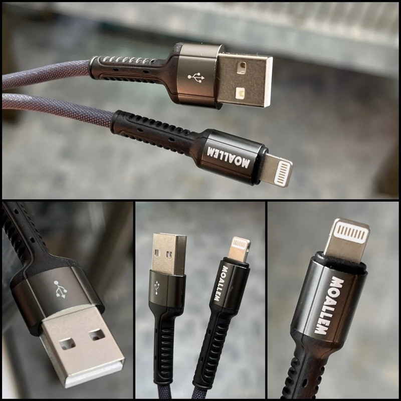 کابل تبدیل USB به لایتنینگ معلم مدل 7 به طول 1 متر