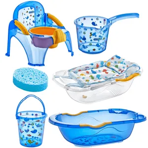 ست 6 تکه وان حمام کودک بیبی جم مدل 253Blue