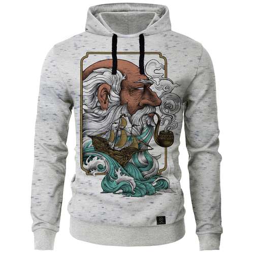 هودی مردانه 27 مدل پیرمرد و دریا کد MR 68
