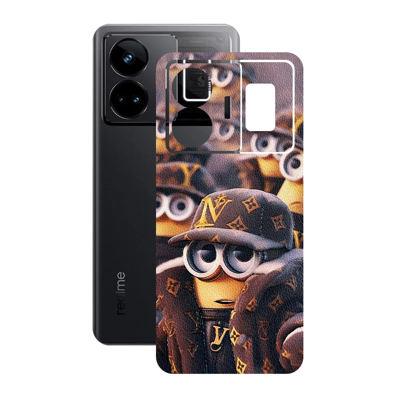 برچسب پوششی ریمکس مدل Leth طرح مینیون مناسب برای گوشی موبایل ریلمی GT3