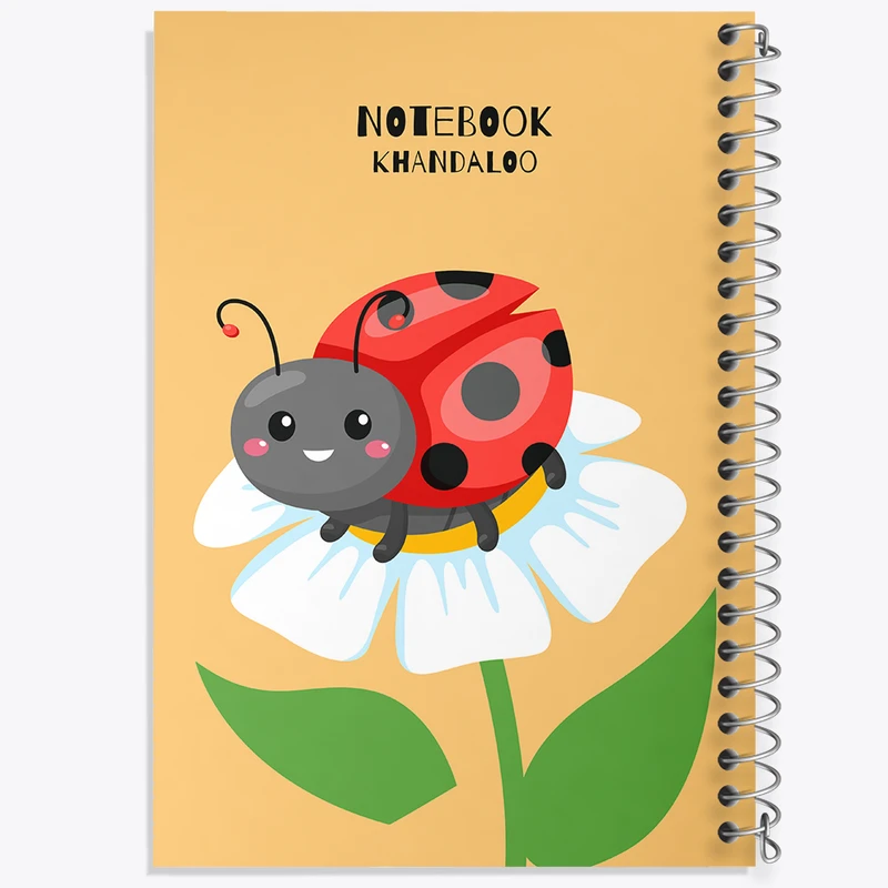 دفتر نقاشی 50 برگ خندالو طرح کفشدوزک کد N916