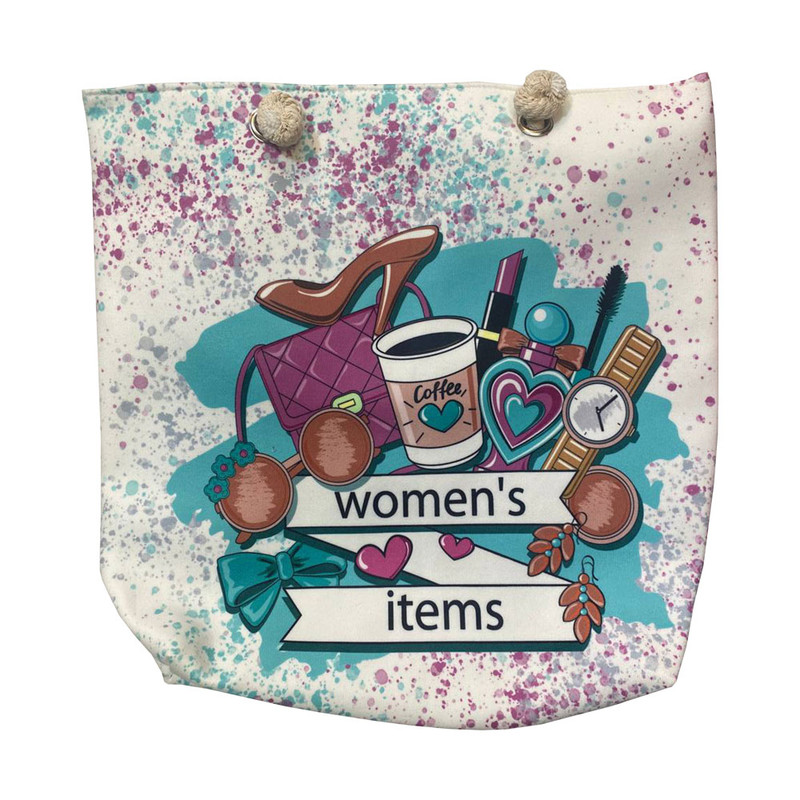کیف دستی زنانه مدل پارچه ای طرح woman items