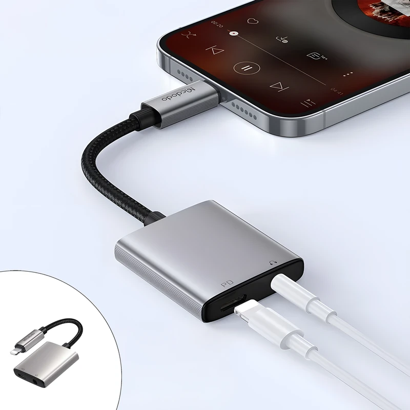 مبدل لایتنینگ به جک 3.5 میلیمتری / لایتنینگ مک دودو مدل CA-554