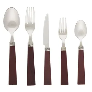 سرویس قاشق چنگال 30 پارچه سیلویا مدل 56-24 Wood