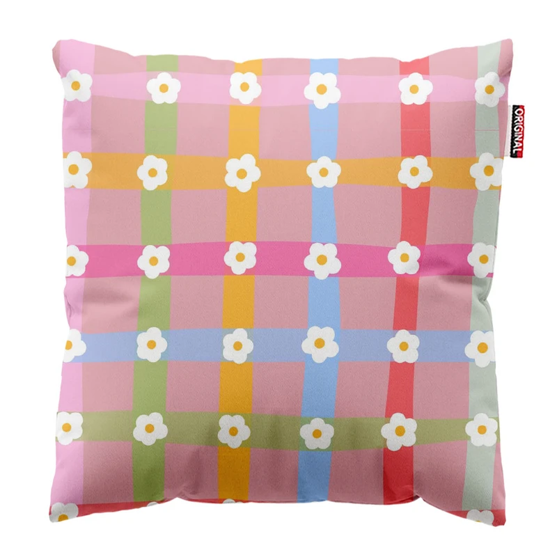  کوسن پاد آفرین طرح گل کد 1442 سایز 30*30 سانتی متر