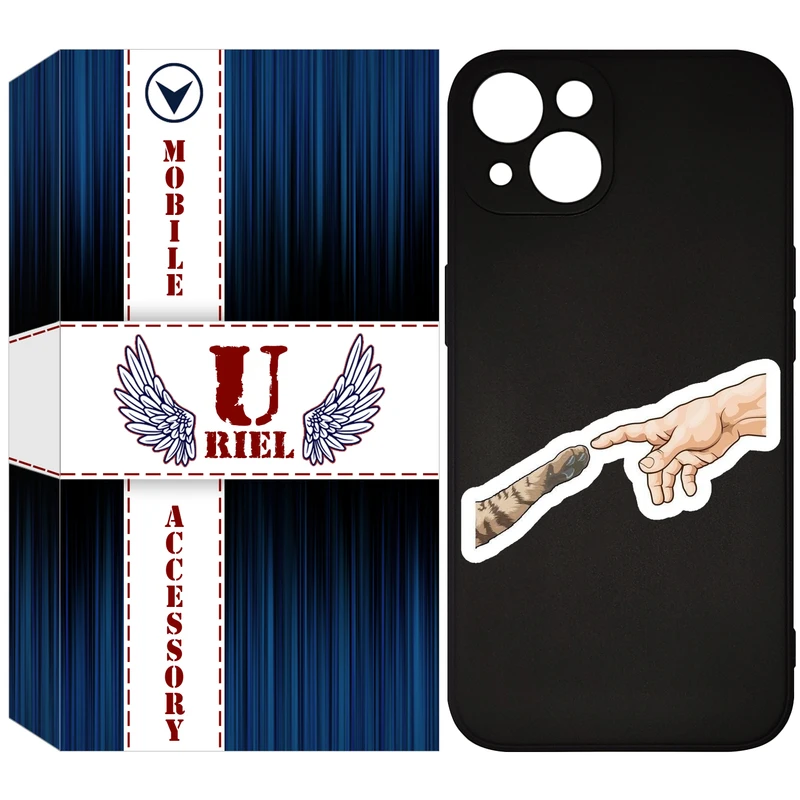 کاور یوریل مدل KSH کد 94 طرح دست گربه مناسب برای گوشی موبایل اپل iPhone 13